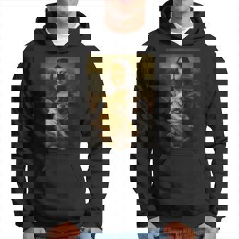 Mona Lisa Et Bulldog Parodie D'art De La Renaissance Sweat à capuche - Cadeauxyz