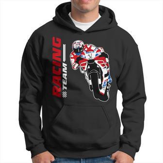 Moto De Course Motocycliste Motocyclette Manche Longue Sweat à capuche - Cadeauxyz