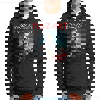 Mozart Humour Musique Heavy-Metalintage Rétro Manche Longue Sweat à capuche - Cadeauxyz