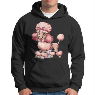 Niedlicher Pudel Hund Mitchleife Kapuzenpullover - Geschenkecke