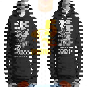 Niños Cinco Camioneros De 5 Años Que Cumplen 5 Años Sudadera - Regaloses