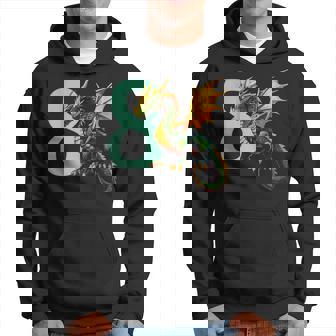 Niños Cumpleaños Dragón 8 Años Niño Dragón Número Edad Sudadera - Regaloses