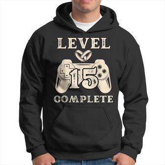 Nivel 15 Completo Para Hombres Idea De Regalo 15 Aniversario De Boda Sudadera - Regaloses