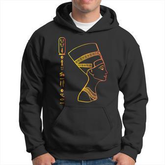Nofretete Ägyptische Königin Mit Hieroglyphenatz Kapuzenpullover - Geschenkecke