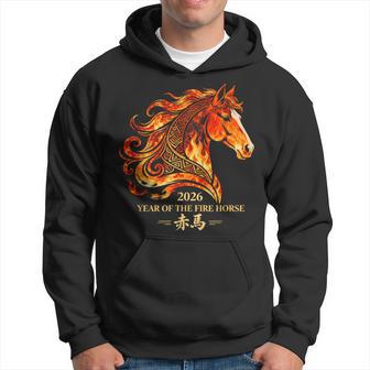 Nouvel An Chinois 2026 Année Du Cheval De Feu Zodiaque 2026 Sweat à capuche - Cadeauxyz