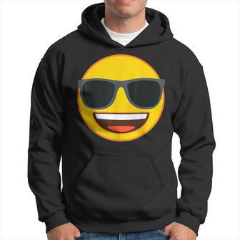 Offizielle Emoji-Sonnenbrille Gelbes Lächeln Kapuzenpullover - Geschenkecke
