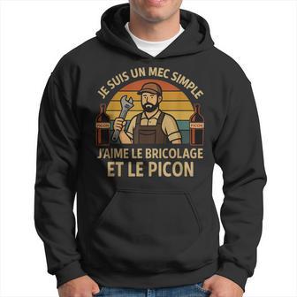 Picon Bricolage Apéro Idée Cadeau Bricoleur Homme Sweat à capuche - Cadeauxyz