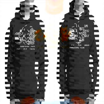 Pierre Feuille Ciseaux Humour Drôles Chats Sweat à capuche - Cadeauxyz