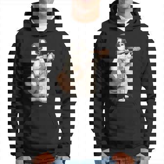 Pingouin Guitare Chantante Musicien Musicien Guitariste Sweat à capuche - Cadeauxyz