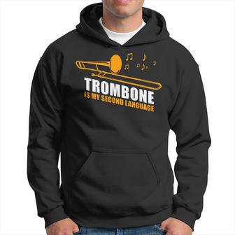 Posaune Ist Meine Zweiteprache Kapuzenpullover - Seseable