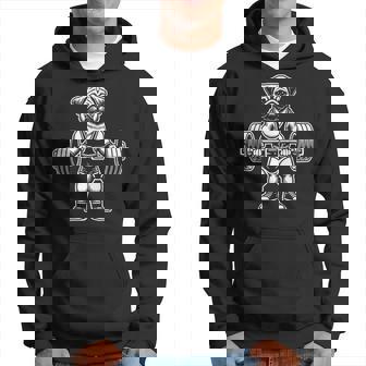 Pug Halterofilia Divertido Gimnasio Entrenamiento Pug Perro Pesador Sudadera - Regaloses