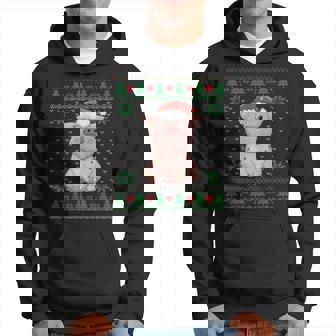 Pull De Noël Moche Avec Bonnet De Père Noël Pour Amoureux Des Cochons Sweat à capuche - Cadeauxyz