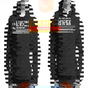 Quentin Nom Personnalisé Idée Pour Homme Rétrointage Quentin Sweat à capuche - Cadeauxyz