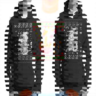 Ramen Cat Anime Pull De Noël Japonais Ugly Manche Longue Sweat à capuche - Cadeauxyz