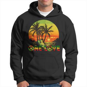 Rasta Reggaeunset Reggae Music Guitar Guitarist Jamaika Kapuzenpullover - Geschenkecke