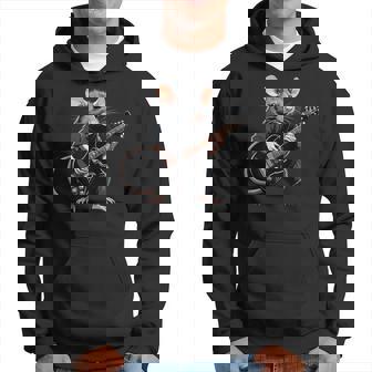 Rat Jouant De La Guitare Électrique Guitariste De Rat Sweat à capuche - Cadeauxyz