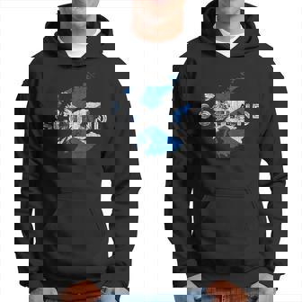 Recuerdo De Mapa Y Bandera Escocesa Escocia Envejecida Sudadera - Regaloses