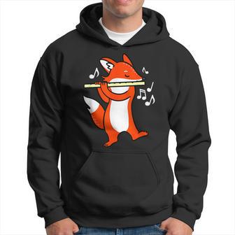 Renard Jouant De La Flûte Pour Flûtiste Sweat à capuche - Cadeauxyz