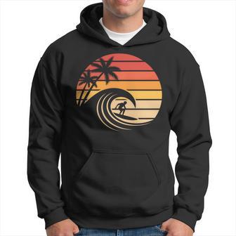 Retro Deurf Al Atardecer Intage Paraurfista De Playa Manga Larga Sudadera - Regaloses