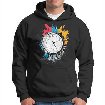 Retro-Uhr Mit Lebendigen Farben Kapuzenpullover - Geschenkecke