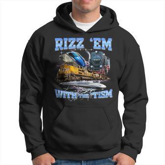 Rizz 'Em Con El 'Tism Fun 90S Bootleg Trenes Autismo Meme Sudadera - Regaloses