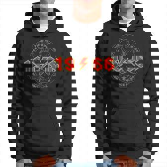 Rock'n'roll 1966 Higholtage Rétro Musique Anniversaire Sweat à capuche - Cadeauxyz