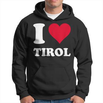 Rotes Herz Ich Liebe Tirol Kapuzenpullover - Geschenkecke