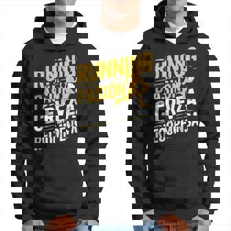 Running Hombre Divertidas Cerveza Idea Regalo Divertido Sudadera - Regaloses