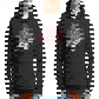 Sakura Tree Grue Oiseau Fleur De Cerisier Japonaise Sweat à capuche - Cadeauxyz