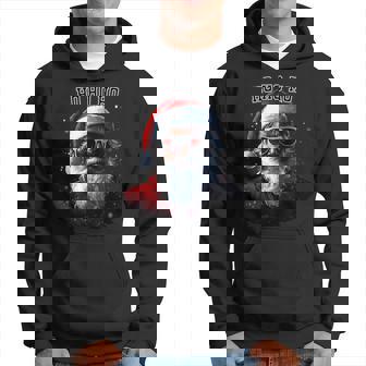 Sarkastischer Cooler Weihnachtsmann Mitonnenbrille Undchnee Weihnachten Kapuzenpullover - Seseable