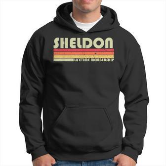 Sheldon Nom De Famille Humoristique Rétrointage Des Années 80 Et 90 Sweat à capuche - Cadeauxyz