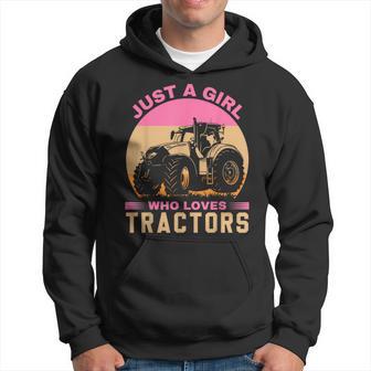 Solo Una Chica Que Ama Los Tractores Divertidos Amantes De Los Tractores Sudadera - Regaloses