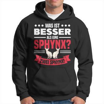 Sphynx Katze Was Ist Besser Als Eine Katze Zweiphynx Kapuzenpullover - Seseable