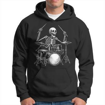 Squelette Batteur Batterie Groupe De Rock Sweat à capuche - Cadeauxyz