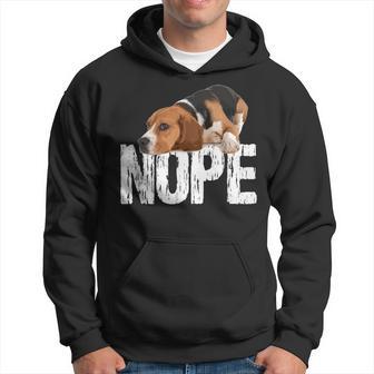 Süßer Beagle Nope Motiv Für Den Hund Beagle Kapuzenpullover - Seseable