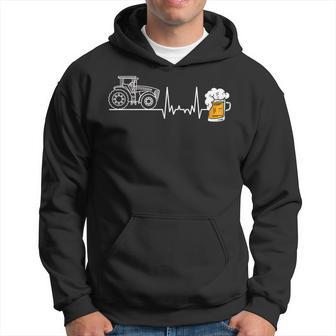 Traktor Und Feierabend Bier Herzschlag Kapuzenpullover - Geschenkecke