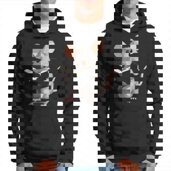 Un Rat Mignon Est En Train De Lire Un Livre De Lire Un Rat Sweat à capuche - Cadeauxyz