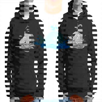 Une Jolie Baleine Nage Dans La Mer Sweat à capuche - Cadeauxyz