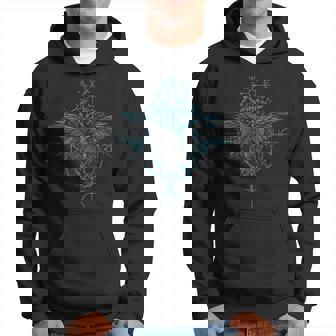 Valhalla Cuervo Cuervos Runas De Odín Brújula Nórdica In Mangas Sudadera - Regaloses