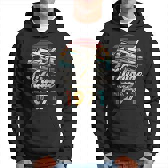 Vintage 1971 Cumpleaños 54 Años Cassette Lápiz Sudadera - Regaloses