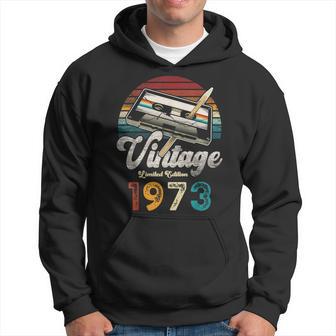Vintage 1973 Cumpleaños 52 Años Cassette Lápiz Sudadera - Regaloses