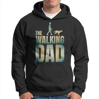 The Walking Dad Hund Dog Papaatertag Lustig Geschenk Kapuzenpullover - Seseable