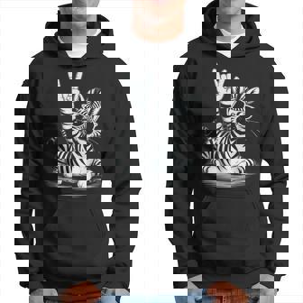 Zebra Punk Rock Rocker Heavy Metal Sweat à capuche - Cadeauxyz