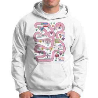 Alfombra De Juego Para Coche Pista De Carreras En La Parte Posterior Lindo Día Del Padre Sudadera - Regaloses