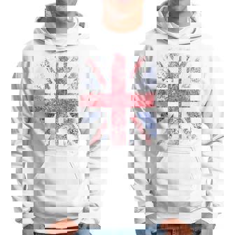 Banderaintage Union Jack Inglaterra Gran Bretaña Reino Unido Blanco Sudadera - Regaloses