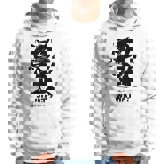 Café Chat Noir En Colère Amusant Avec Pelle Chat Noir What B Sweat à capuche - Cadeauxyz