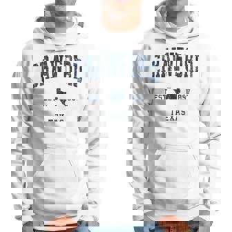 Crawford Texas Tx portifintage Bleu Marine Sweat à capuche - Cadeauxyz