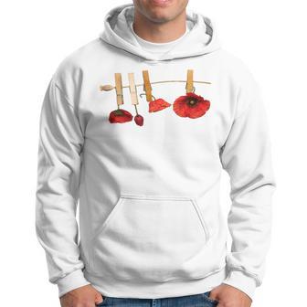 Fleurs De Coquelicot Rougeur Une Laisse Sweat à capuche - Cadeauxyz