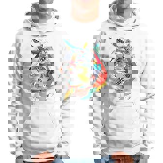 Gato Dibujo Arte Abstracto Animal Colorido Gráfico Sudadera - Regaloses