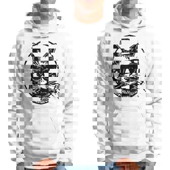 Illustration Tête De Chat Mignon Et Artistique Motif Félin Sweat à capuche - Cadeauxyz